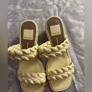 Dolce Vita Women's Yellow Braided Sandals